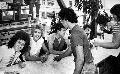  at Crazy Eddies record store in New York, USA in July 1982.